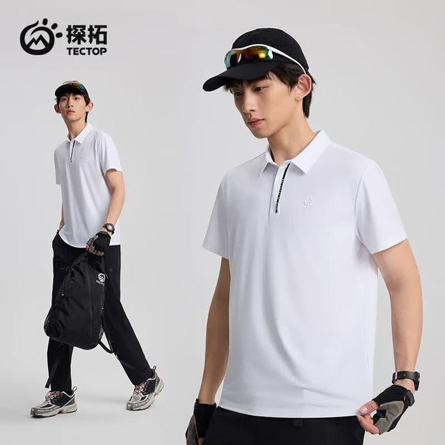 探拓 男款户外冰丝凉感短袖POLO衫 2522019TX