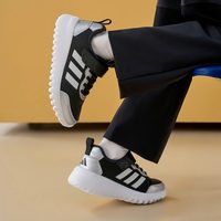 adidas 儿童Playflow EL K魔术贴休闲网面运动鞋adidas阿迪达斯轻运动