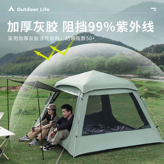 狼行者 全自动速开 灰色 帐篷