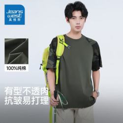 真维斯 男装 精梳棉短袖T恤 多款任选