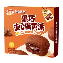 达利园 黑巧流心蛋黄派 276g 12枚装