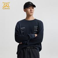 卡宾 H3243164001 字母印花圆领卫衣 煤黑色 M