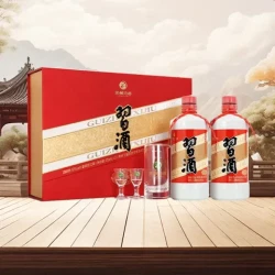 习酒 圆习酒礼盒 53度 酱香型白酒 500ml*2瓶