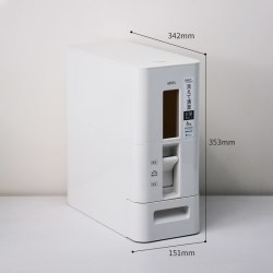 阿司倍鹭 防霉密封米桶 6kg白色 自动出米 嵌入式塑料家用米缸
