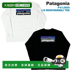 Patagonia 日本直邮Patagonia P-6 标志长袖T恤 - 责任设计 - 长袖上衣 - 标