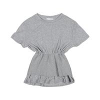 ZARA 女式纯色收腰叠层短袖T恤