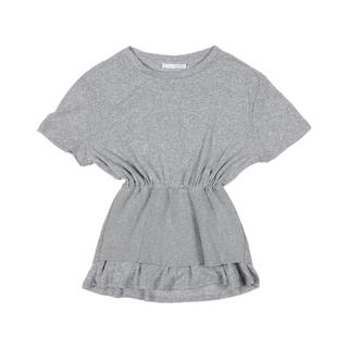 ZARA 女式纯色收腰叠层短袖T恤