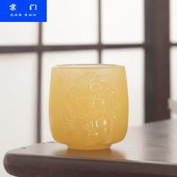 棠门 个性家用浮雕禅意杯
