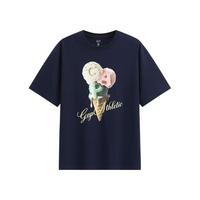 Gap 883714 印花大Logo 海军蓝 M码 短袖T恤