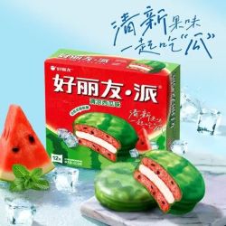 好丽友 全新清新西瓜派 12枚 408g