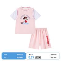 迪士尼 男女童冰感速干短袖套装
