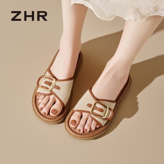 则则 厚底拖鞋女