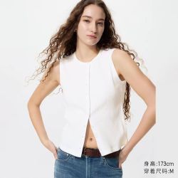 前排扣背心优衣库女装484226