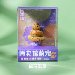 赋闲 博物馆萌宠.蛇形雕塑(曼谷国家博物馆)