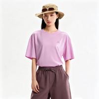 伯希和 户外短袖T恤 云棉粉 XS（男女同款 7A抗菌）