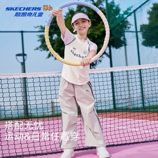 SKECHERS斯凯奇 女童短袖T恤