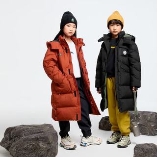 安奈儿 长款羽绒服 棠梨棕 150cm