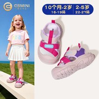 88VIP：英贝米尼 宝宝学步鞋2026夏季新款多巴胺透气包头凉鞋软底女童鞋男