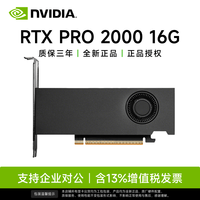 英伟达 RTX PRO 2000 Blackwell 16G 专业图形卡 视频剪辑绘图 工作站服务器独立显卡