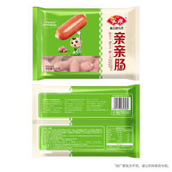安井 火锅丸子锁鲜装家庭装虾滑肉丸套餐 速冻半成品食材 亲亲肠300g
