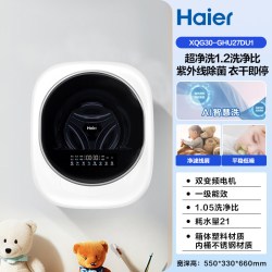 海尔 懒人壁挂小型洗衣机3kg婴儿童内衣裤洗烘一体27D