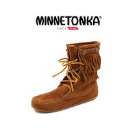 MINNETONKA 迷你唐卡 流苏毛毛乐福雪地靴