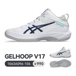 亚瑟士 三井寿篮球鞋GELHOOP V16缓震保护比赛实战中高帮运动鞋 1063A096-100白灰 HOOP V17 41.5