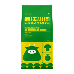 疯狂小狗 冻干夹心狗粮大中小型犬犬比熊泰迪金毛通用犬粮牛益生元