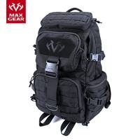 MAXGEAR X9户外迷彩双肩背包多功能野营战术登山包防水徒步旅行军迷用品 魔黑
