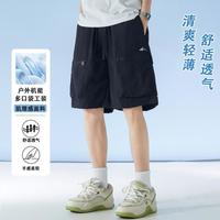 361° 夏季美式户外工装裤多口袋男士运动休闲五分短裤