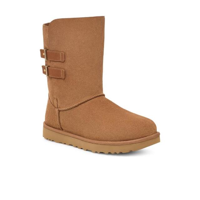 UGG 秋冬男女同款平底经典短靴雪地靴1166750栗色