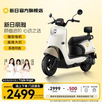 新日 门店自提新款智能电动车60V20Ah铅酸电池电摩电动摩托车通勤代步长续航电瓶车丽雅EM 60V20Ah
