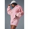 Alo yoga 男女同款棉质连帽卫衣 Sunset Pink Tonal M