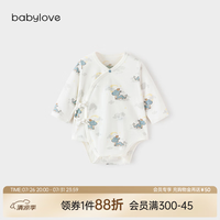 Babylove 新生儿纯棉三角哈衣 小龙福宝 59cm 连体衣