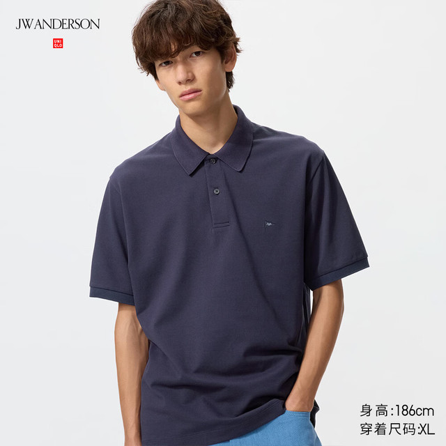 优衣库 482304 快干 POLO衫 藏青色 XS