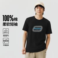 百亿补贴:斯凯奇 大logo短袖t恤衫男舒适纯棉运动t恤男上衣运动T恤L126U040