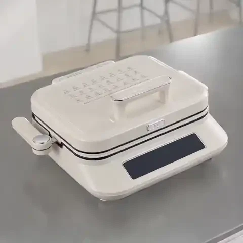 PLUS会员：摩飞 电饼铛电饼档家用早餐机三明治机上下可拆加大加深煎饼烙饼机煎锅 MR8601椰奶白