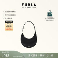 FURLA DELIZIA系列 牛皮迷你单肩包 黑色