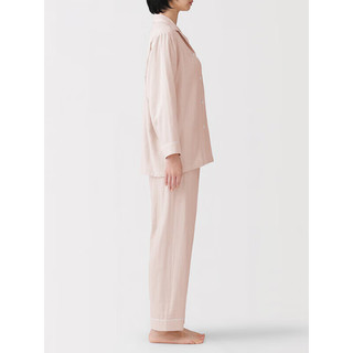 MUJI 无侧缝双层纱织 女式睡衣家居服套装