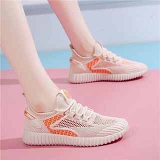 于系 X2 透气飞织网面 女士休闲鞋
