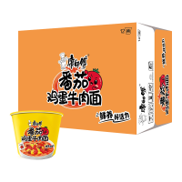 88VIP：康师傅 方便面经典桶126克×12桶 番茄鸡蛋牛肉面桶装泡面速食