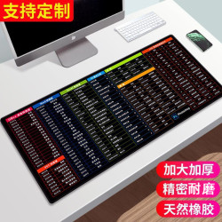 超大鼠标垫办公加厚蓝色电竞游戏大号桌面键盘垫定制书桌垫防滑