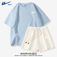 回力 洋气衣服套装女款多巴胺运动套装短袖短裤慵懒风学生感穿搭