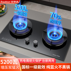 荣事达 猛火灶双灶燃气灶家用液化气燃气灶具炉灶煤气灶