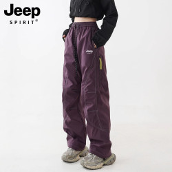 JEEP SPIRIT 冲锋裤女款四季户外登山运动防风防水速干工装裤子