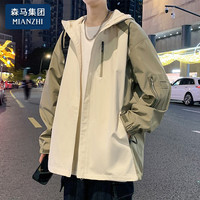 棉致 男士加绒款外套 潮牌痞帅防风夹克