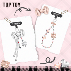 TOPTOY 三丽鸥 Hello Kitty 鎏金银辉系列 手机挂链背带