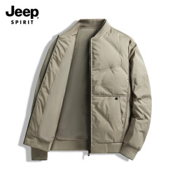 JEEP SPIRIT JEEPSPIRIT吉普2025年新款羽绒服男中青年棒球领商务休闲轻薄羽绒