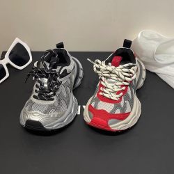 阿童木 女童复古老爹鞋2026春季新款男童潮牌百搭轻便网面运动鞋子