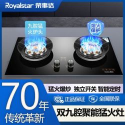 荣事达 智能大猛火双灶液化气天然气两用家用双灶燃气灶